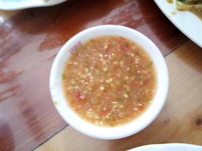 เมนูของร้าน ครัวเจ๊แมว ปากน้ำปราณ